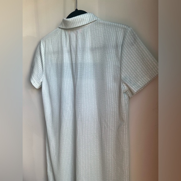 Simply Southern Mint Striped Short Sleeve Shift Dress - Large - Picture 9 of 12